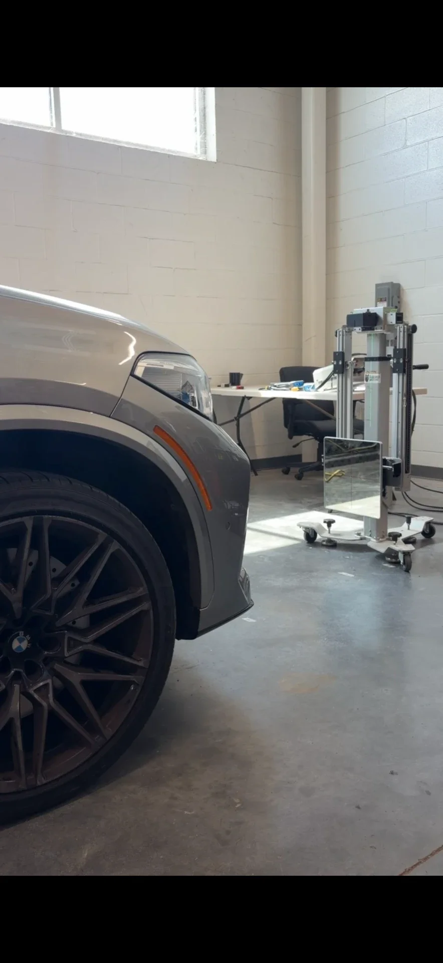 2025 BMW X7 — front radar calibration — ADAS Calibration by Black Wolf Solutions