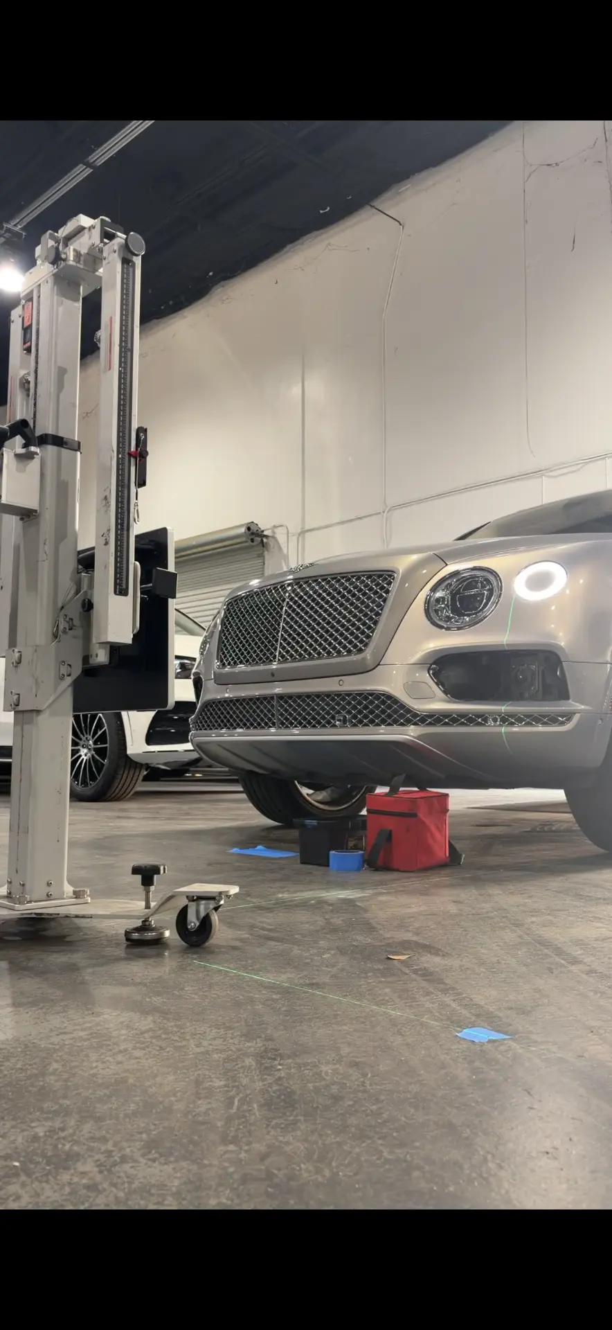 2017 Bentley Bentayga — dual radar calibration — ADAS Calibration by Black Wolf Solutions
