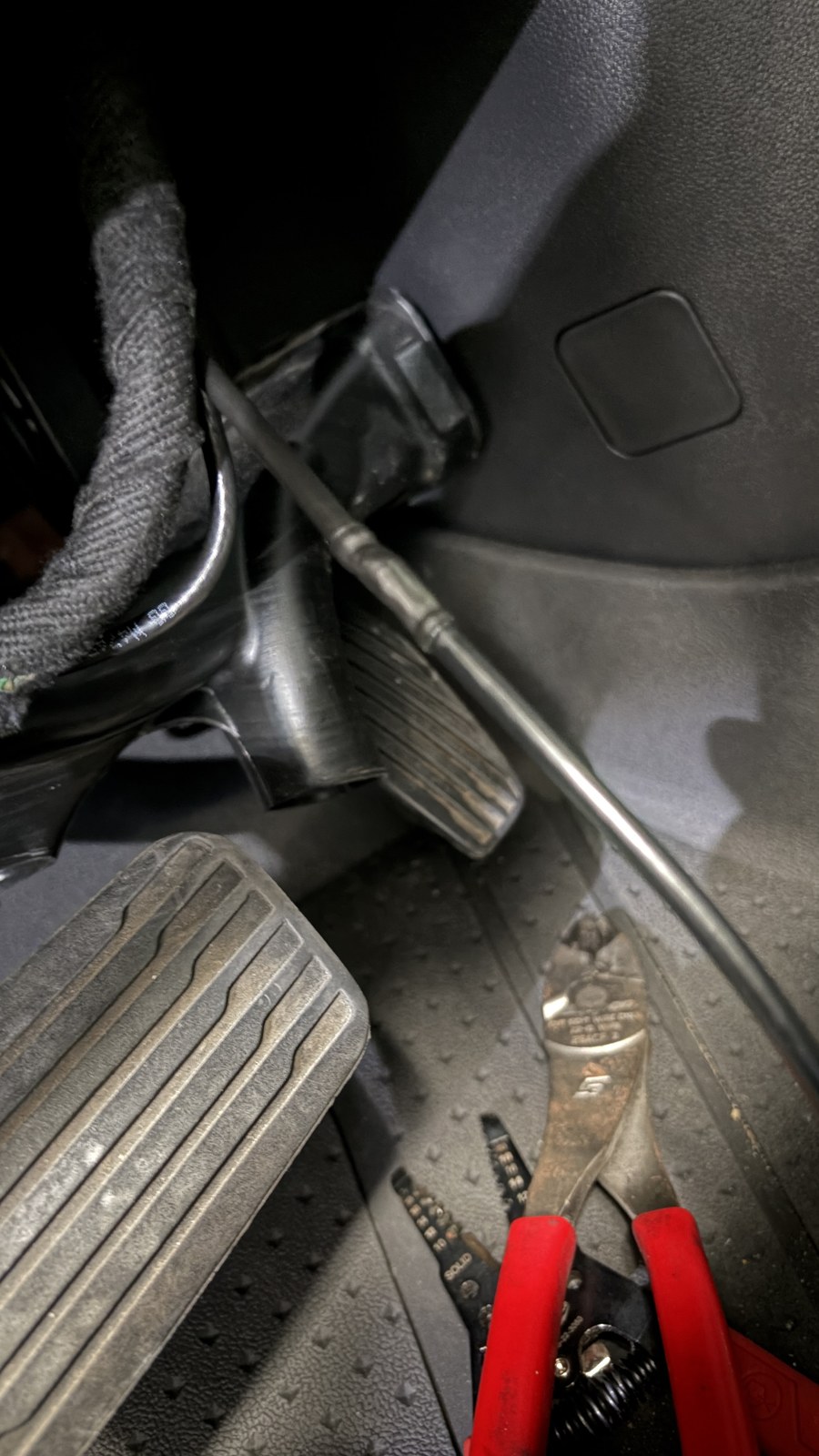 2021 Chevrolet Silverado — footwell wiring/connector detail — Wiring Repair by Black Wolf Solutions