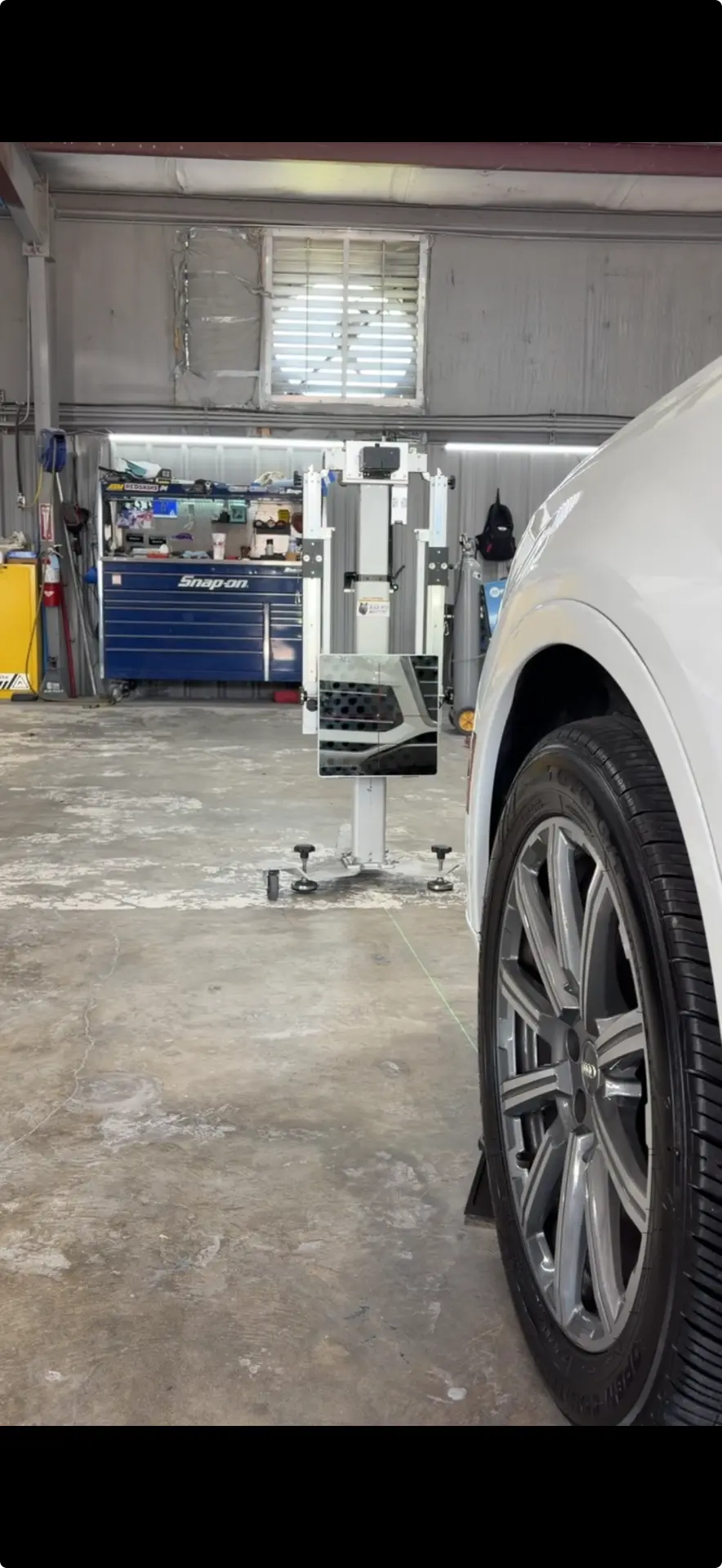 2018 Audi Q7 — dual radar calibration — ADAS Calibration by Black Wolf Solutions