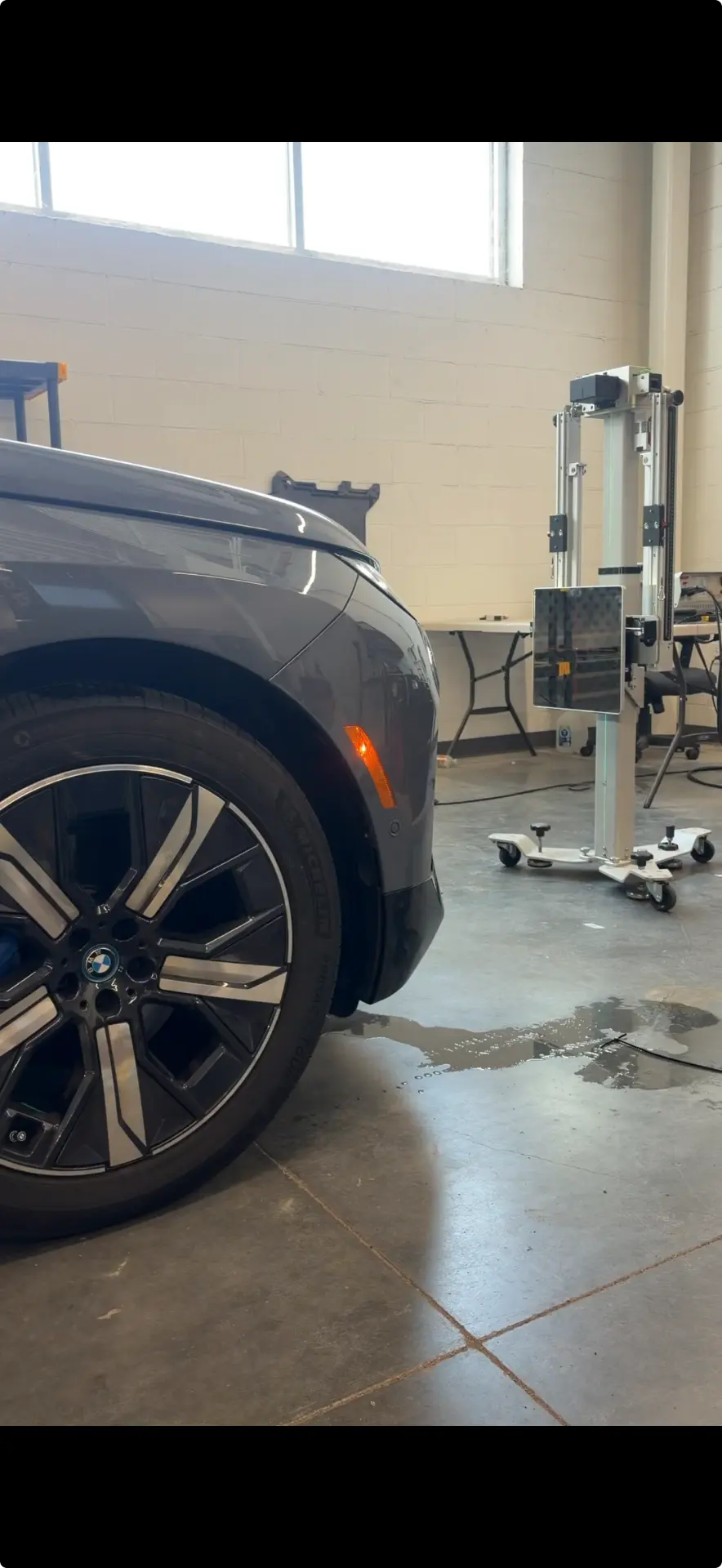 2022 BMW iX — front radar calibration — ADAS Calibration by Black Wolf Solutions
