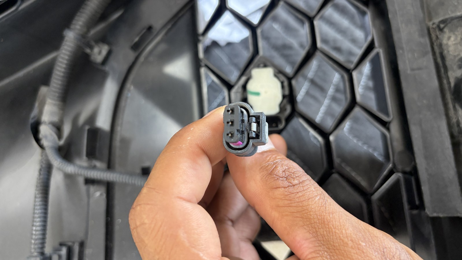 2020 Alfa Romeo Stelvio — connector assembly close-up — Wiring Repair by Black Wolf Solutions