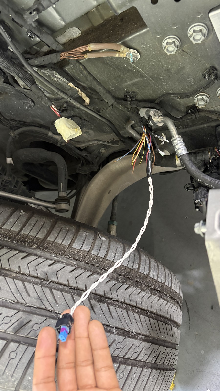 2023 Mercedes-Benz EQE 350 — individual connections in harness — Wiring Repair by Black Wolf Solutions